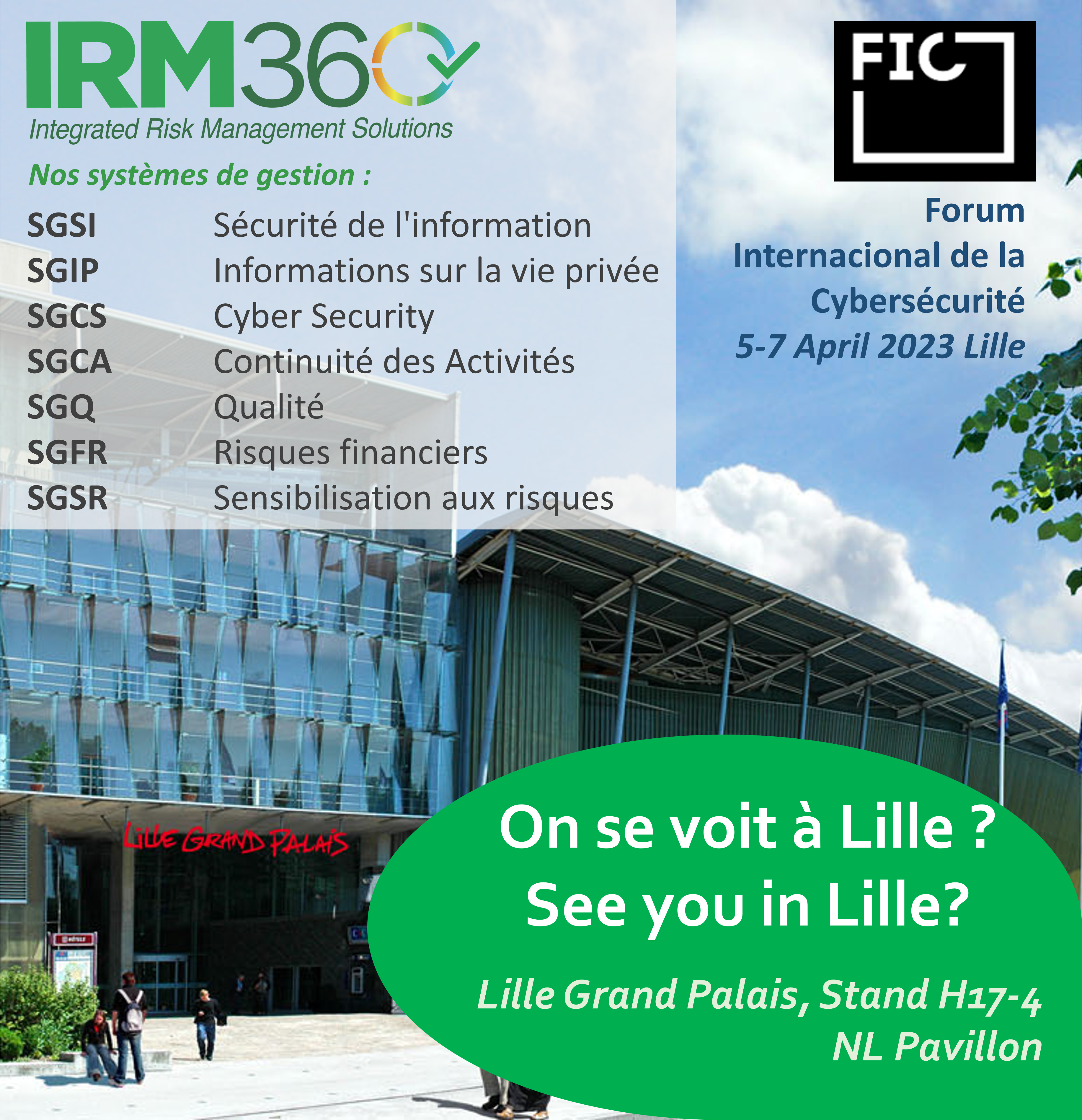 IRM360 til stede på FIC i Lille 
